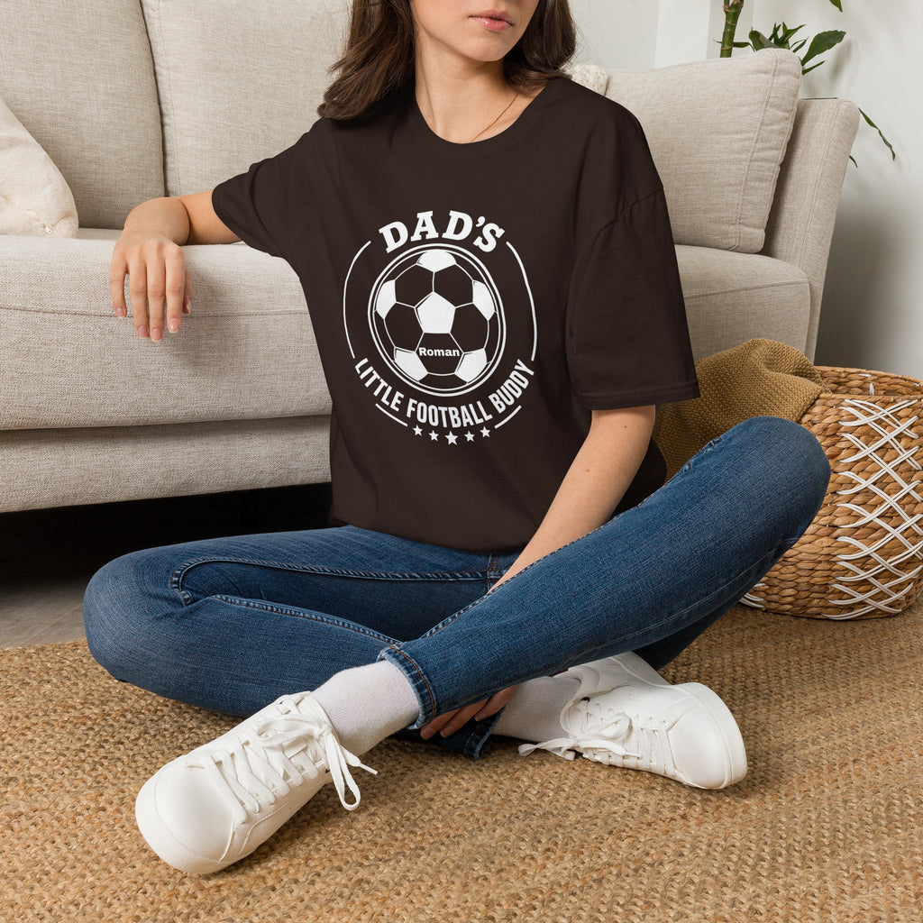 Dad's Little Football Buddy Tee -Add Name- Personalise