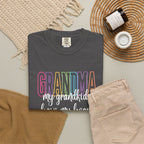 Grandma T-Shirt — "My Grandkids Have My Heart" Pastel Graphic Tee