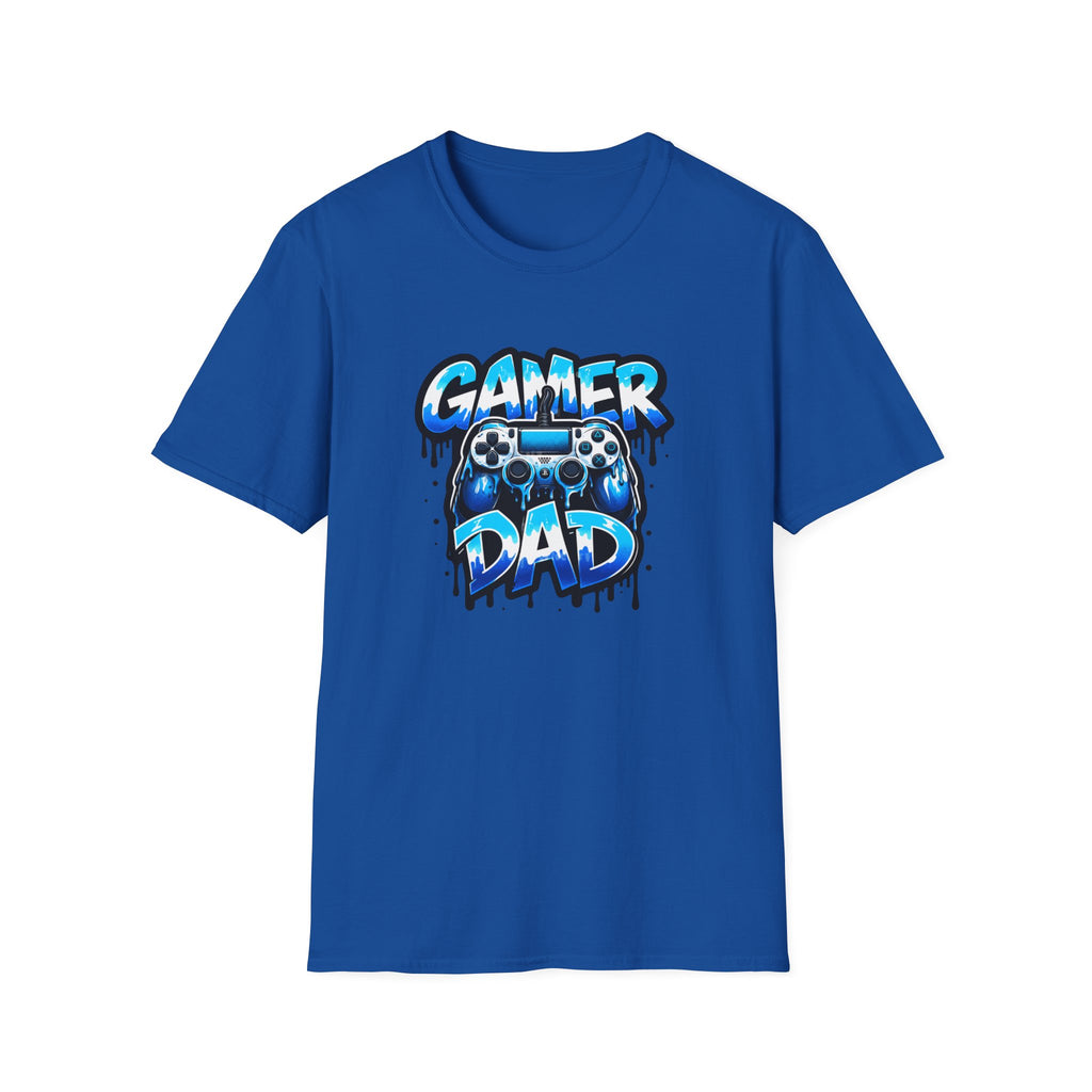 Gamer Dad T-Shirt — Blue Controller T-shirt