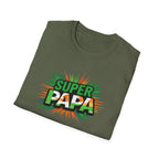 Super Papa Ireland Flag/Irish themed T-Shirt – Comic-Style Father’s Day Tee