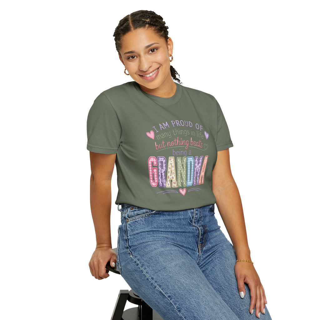 Grandma Pride T-Shirt – "I Am Proud of Many Things in Life but Nothing Beats Being a Grandma"