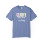 Granny Pastel Patchwork T-Shirt — Retro Rainbow 'GRANNY' Graphic Tee