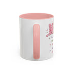 Floral Nana Accent Coffee Mug — Pink Interior 11/15oz