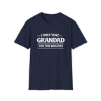 Grandad Biscuits T-Shirt — "I Only Visit Grandad for the Biscuits" Funny Grandpa Tee