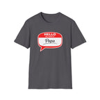 Hello My Name Is “Papa” T-Shirt — Funny Dad Name Tag Tee for Father’s Day