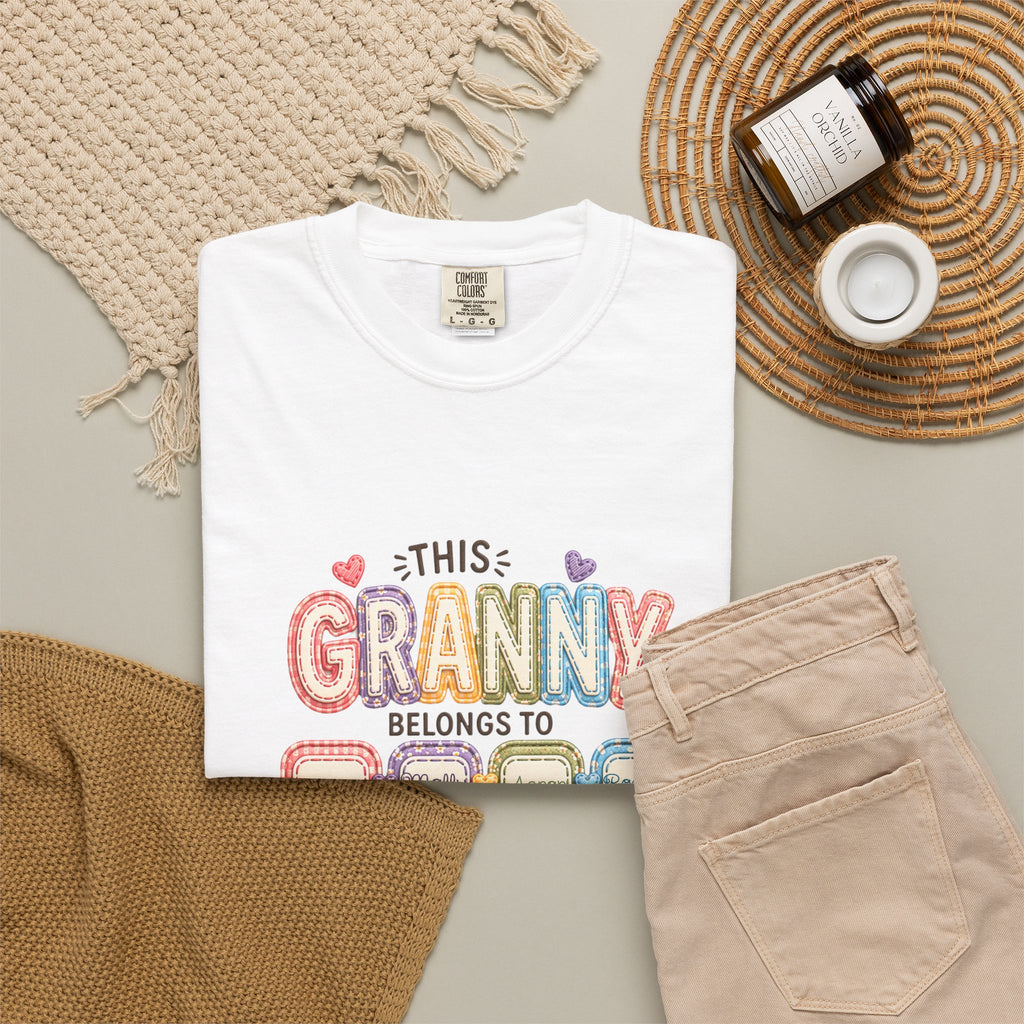 Granny Belongs To Grandkids T-Shirt — Cute Floral Grandma Gift