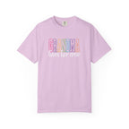 Grandma Loves Her Crew T-Shirt — Pastel Rainbow Grandma Gift