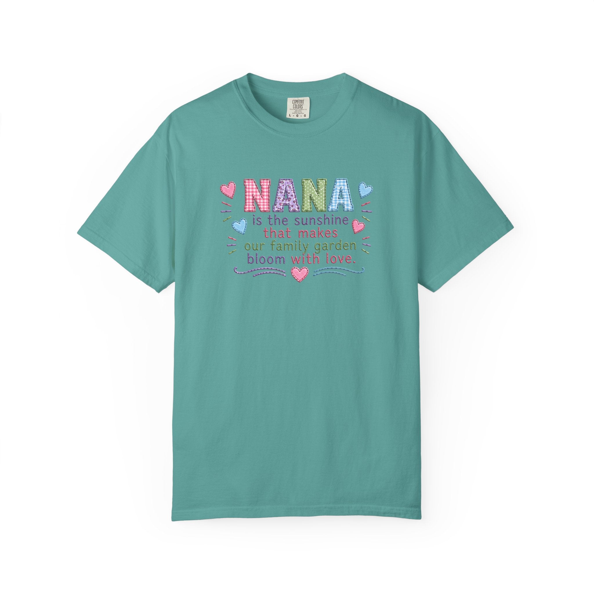Nana Sunshine Floral T-Shirt — “NANA is the sunshine that makes our family garden bloom with love”