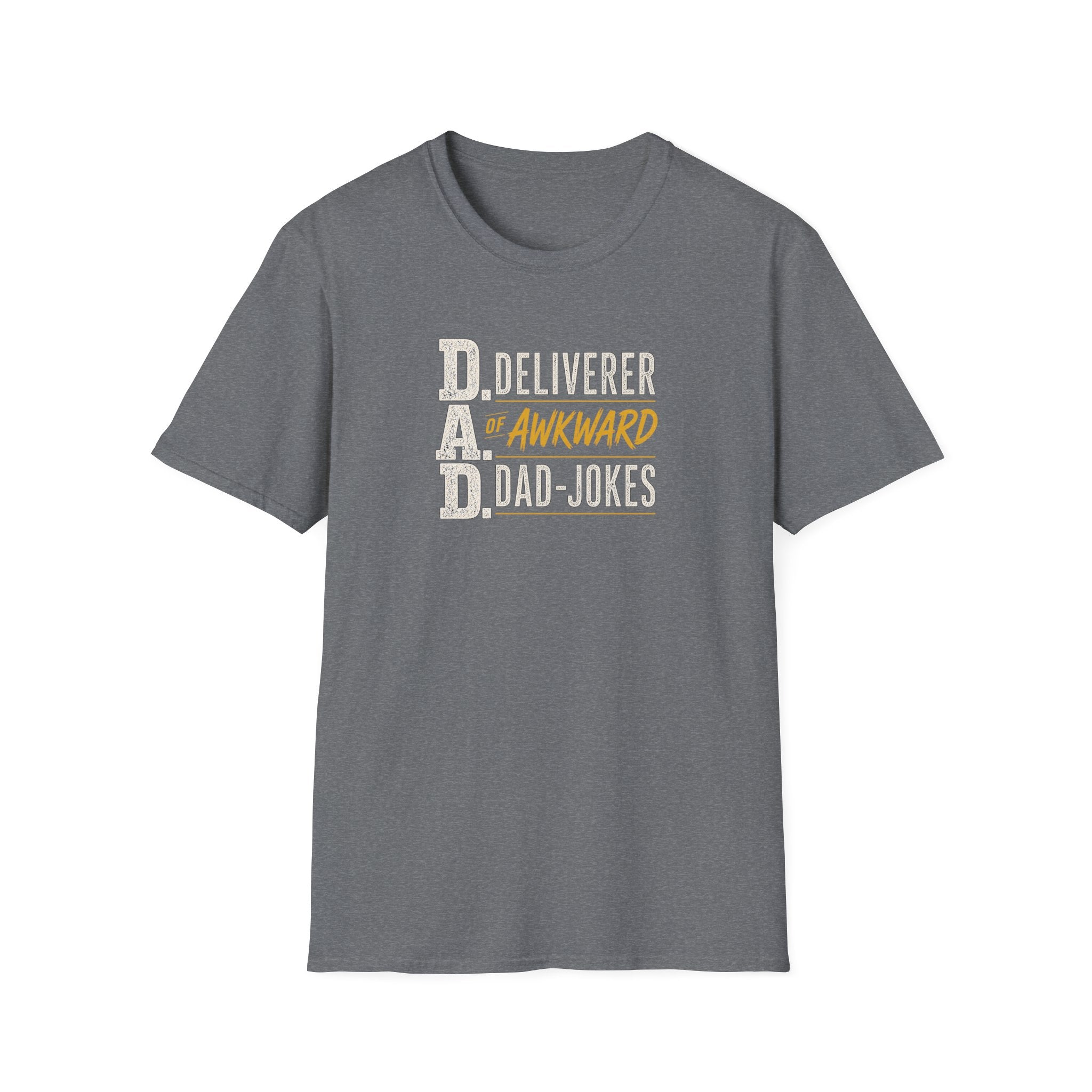 Dad T‑Shirt — D.A.D. "Deliverer of Awkward Dad‑Jokes" Funny Fathers Day Tee