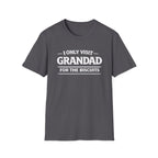 Grandad Biscuits T-Shirt — "I Only Visit Grandad for the Biscuits" Funny Grandpa Tee