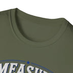 T-Shirt — "Measure Once, Cut Twice" Carpenter Tape Measure Design