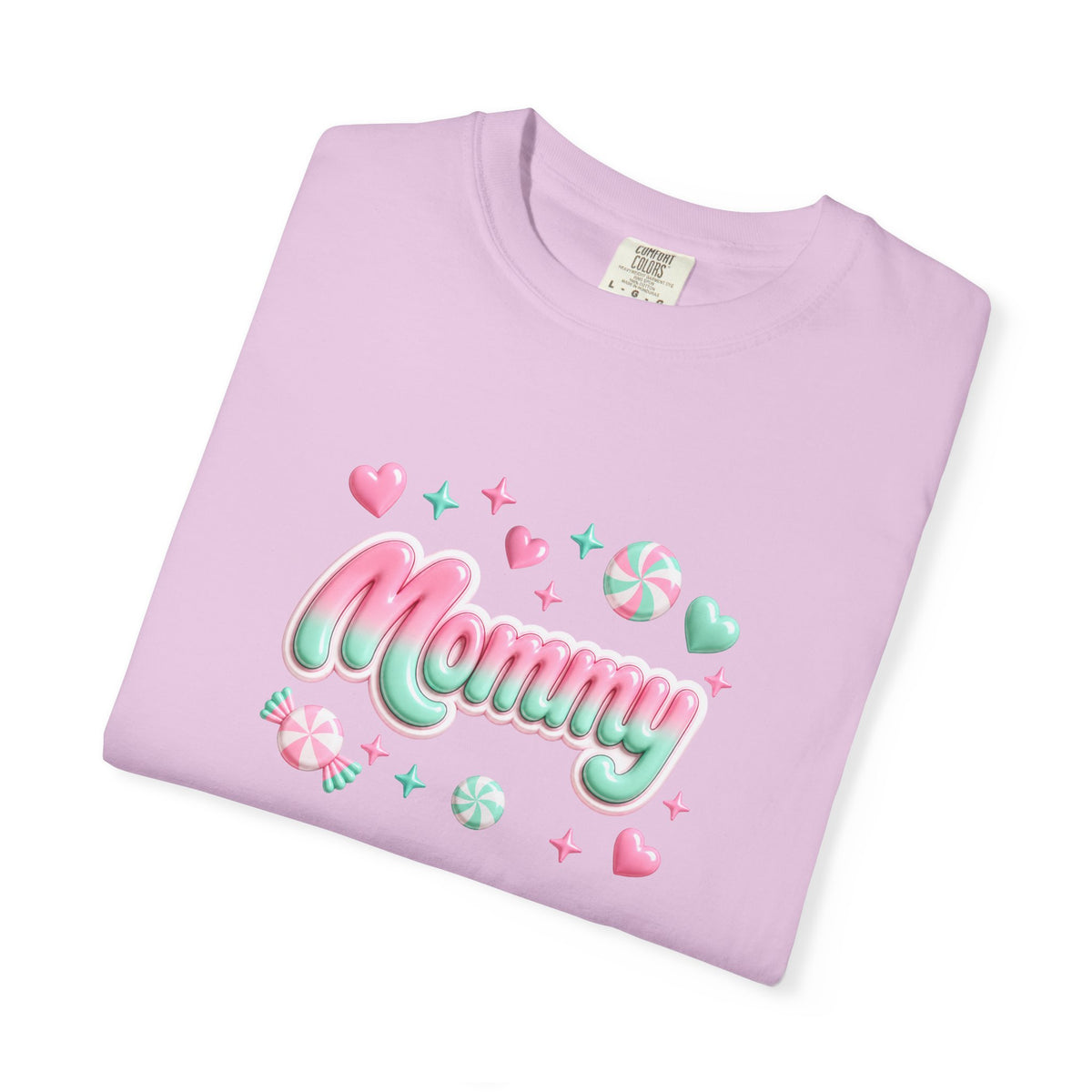 Mommy Pastel Candy Script T-Shirt