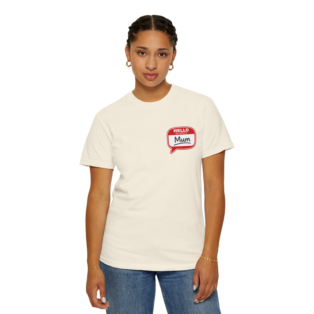 Hello Mum Speech Bubble T-Shirt — Cute Retro Mom Graphic Tee