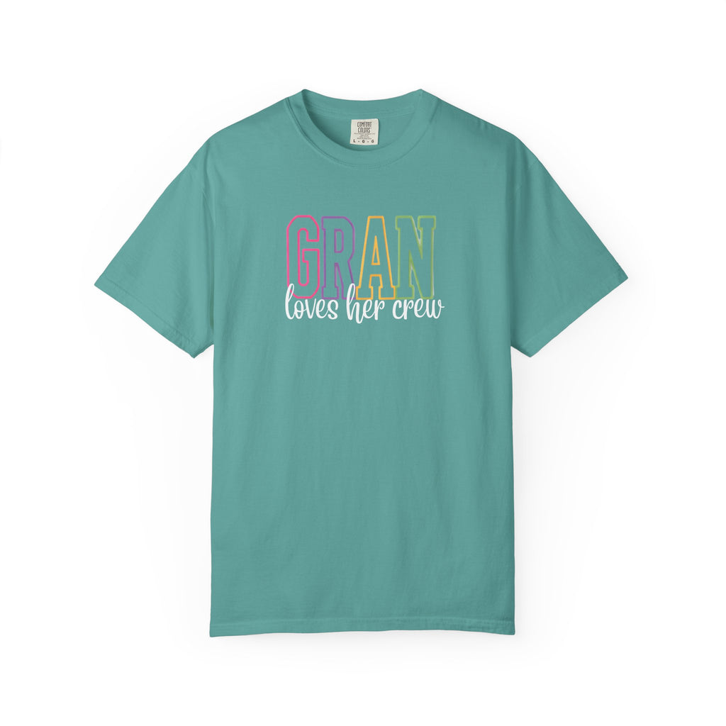 T-Shirt — "Gran Loves Her Crew" Pastel Grandma Tee