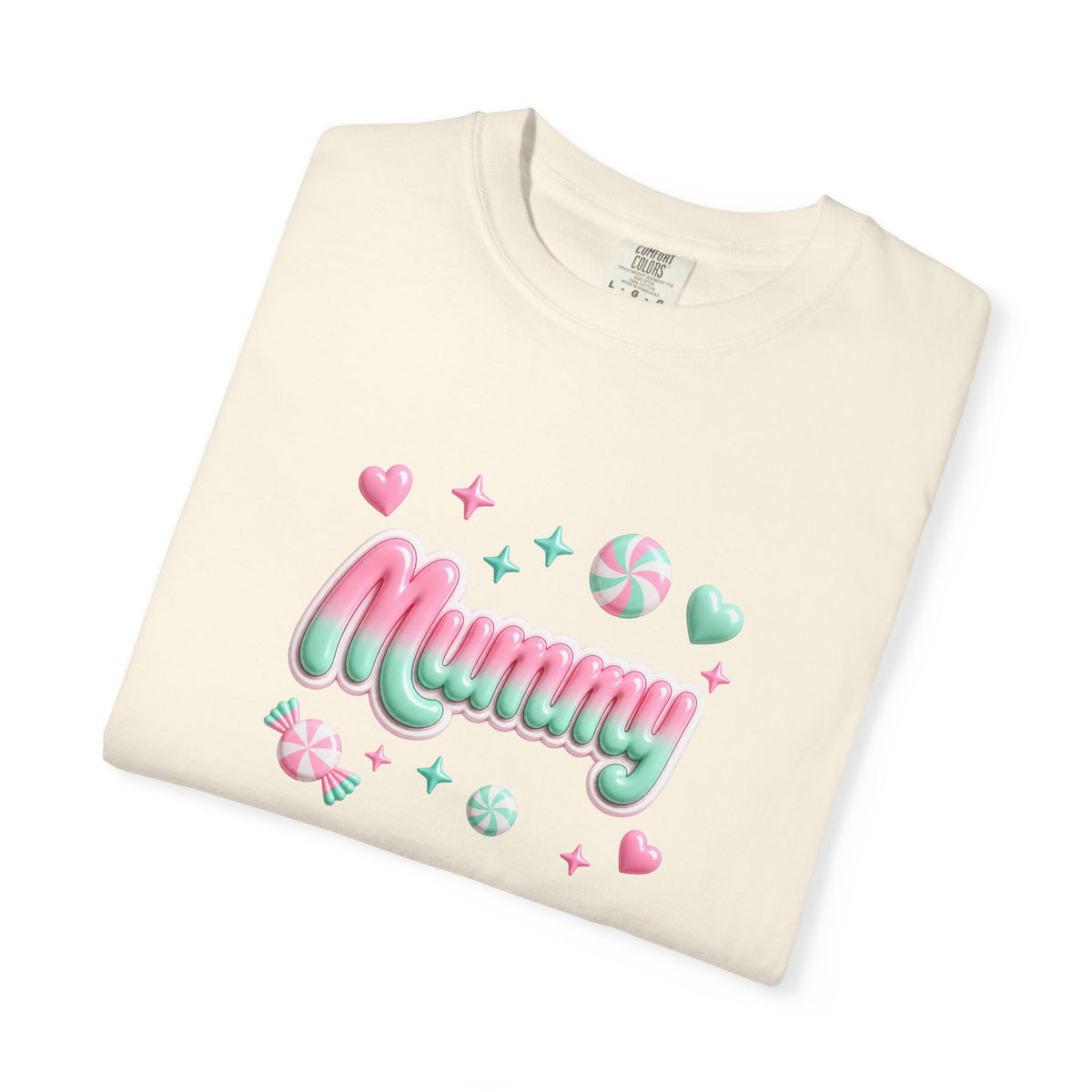 Mummy Pastel Candy Script T-Shirt