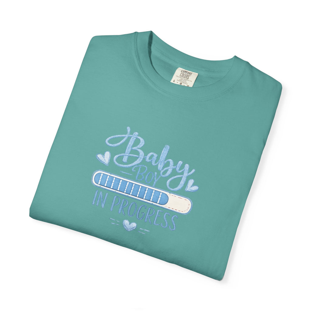 Baby Boy In Progress T-Shirt — Pregnancy Announcement Tee