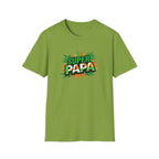 Super Papa Ireland Flag/Irish themed T-Shirt – Comic-Style Father’s Day Tee