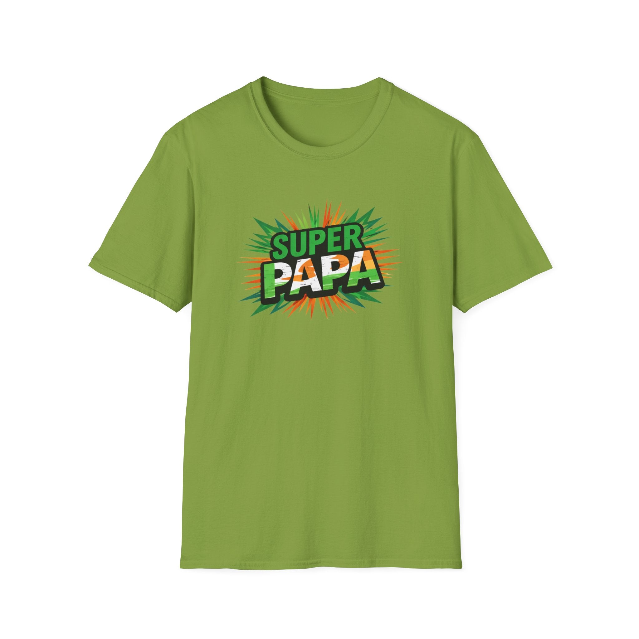 Super Papa Ireland Flag/Irish themed T-Shirt – Comic-Style Father’s Day Tee