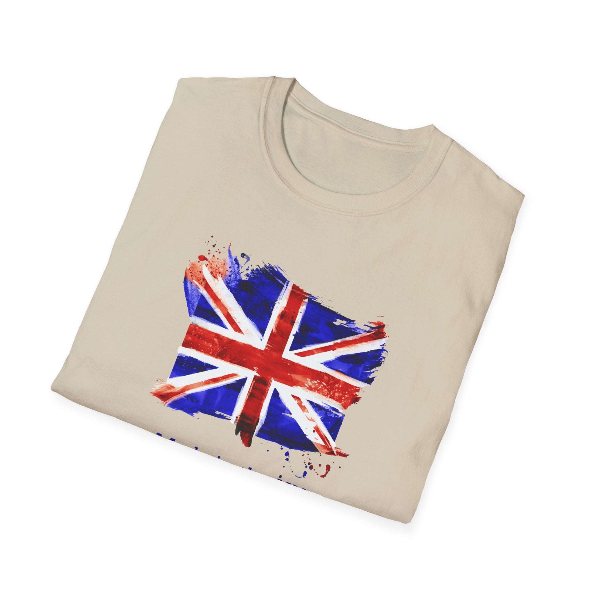 British Flag Watercolor T-Shirt – "Made in the UK" Pride Tee