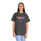 Becoming a Nana T-Shirt — "Becoming a Nana means my heart grows bigger with every little giggle" Cute Grandma Gift