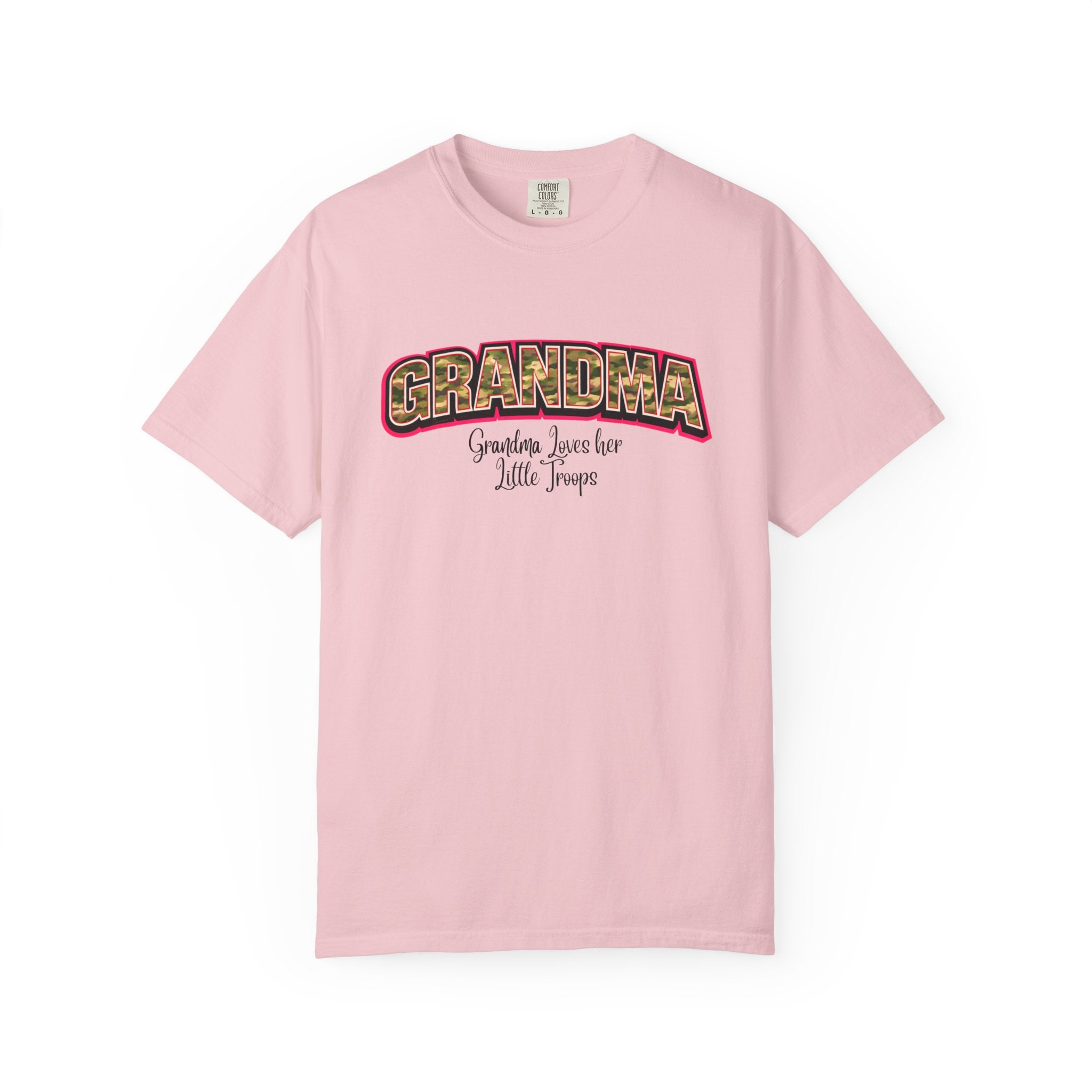 Grandma Floral Retro Tee — "Grandma: Grandkids Love Her a Little Teacup"