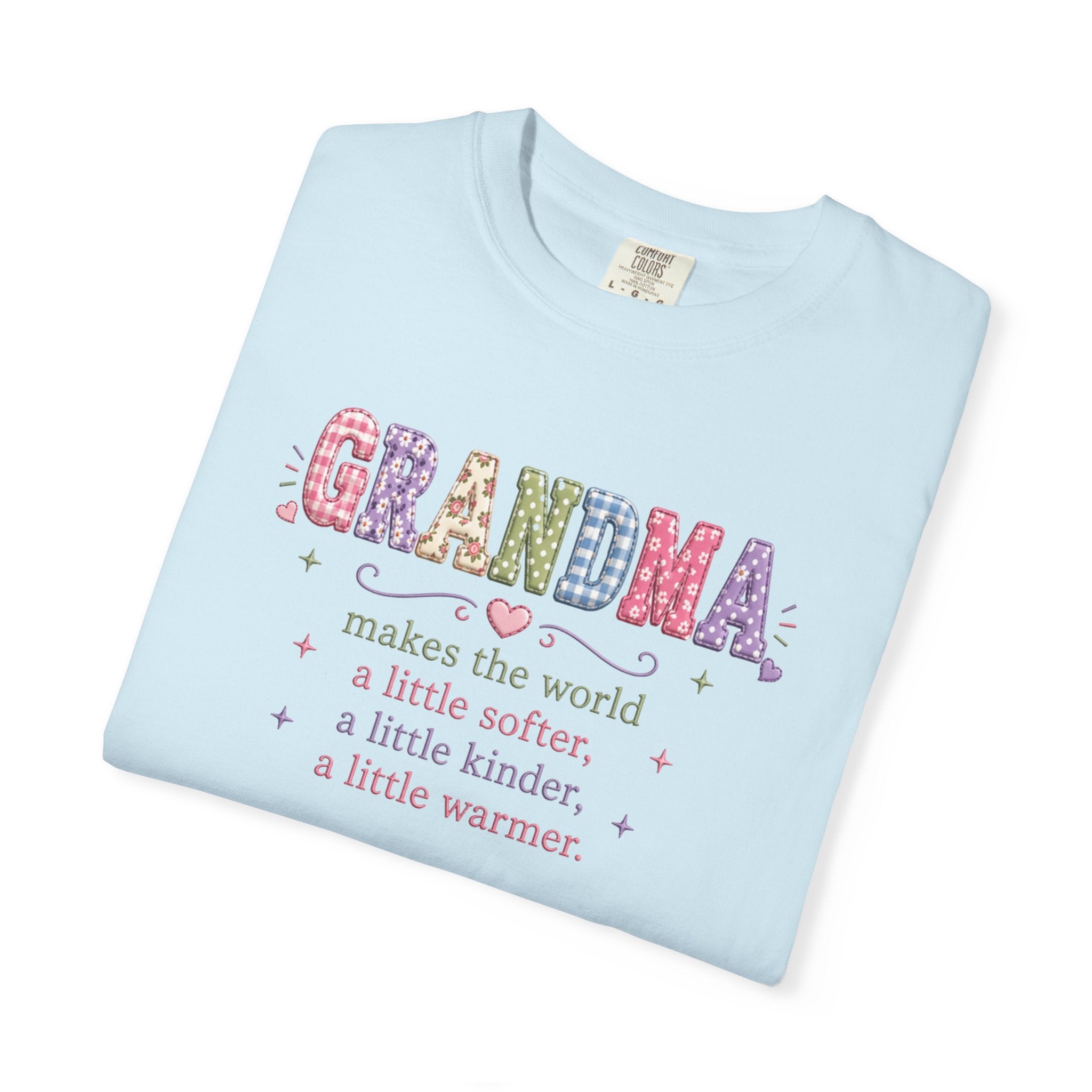 Grandma Floral T-Shirt — "Grandma makes the world a little softer, kinder, warmer"
