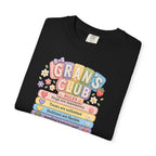 Grans Club Rules T-Shirt — Cute Floral Grandma Shirt, Funny Grandmother Gift for Mother's Day