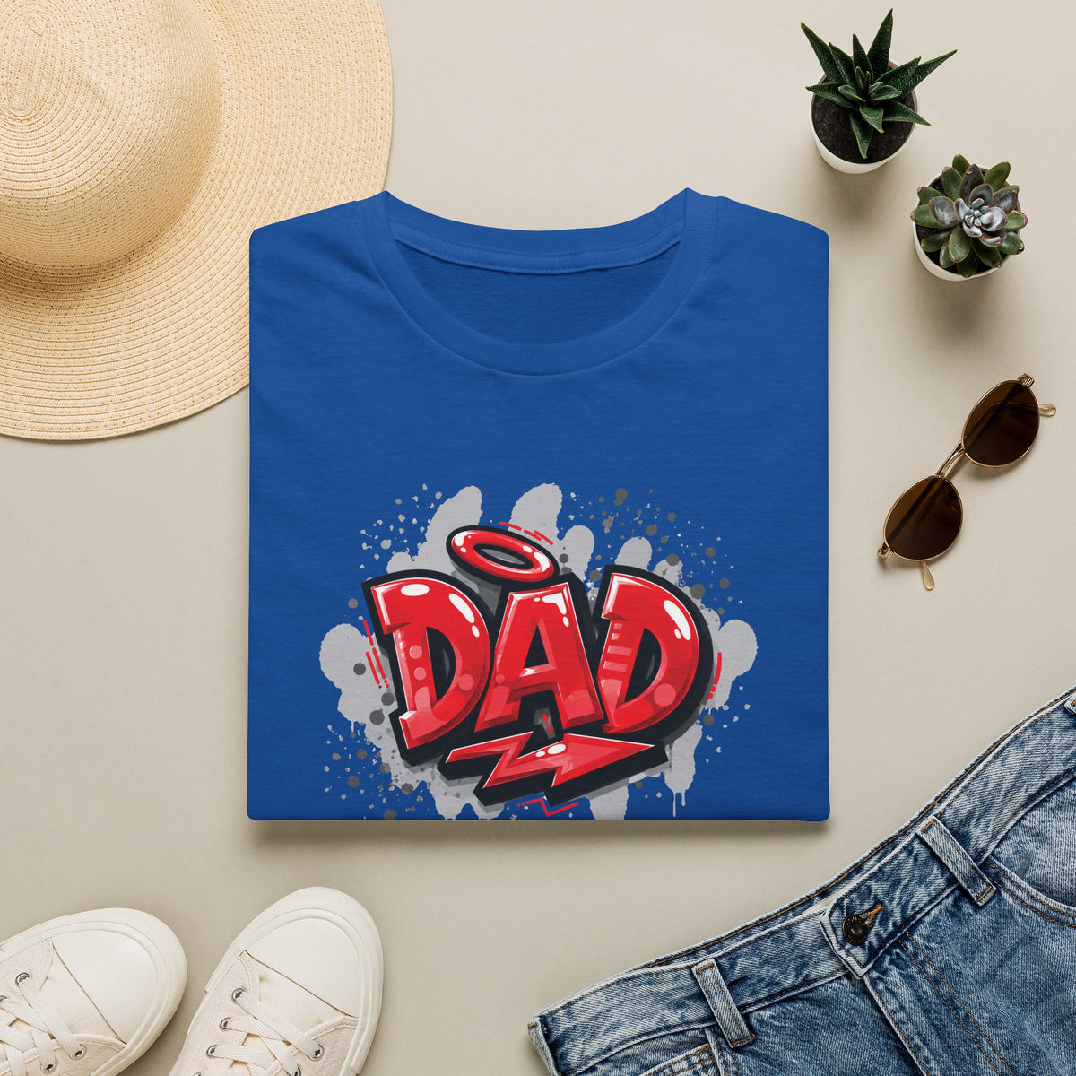 Dad Red Graffiti T-Shirt