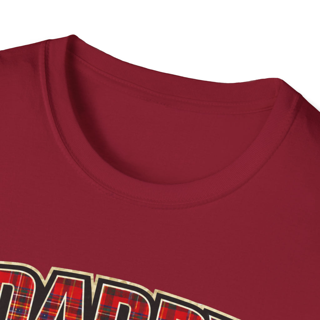 Daddy Est. 2026 T-Shirt — Plaid Dad Announcement Tee