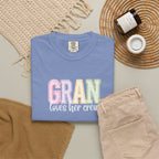 Gran Loves Her Crew T-Shirt — Pastel Grandma Shirt for Mother's Day & Family Gifts