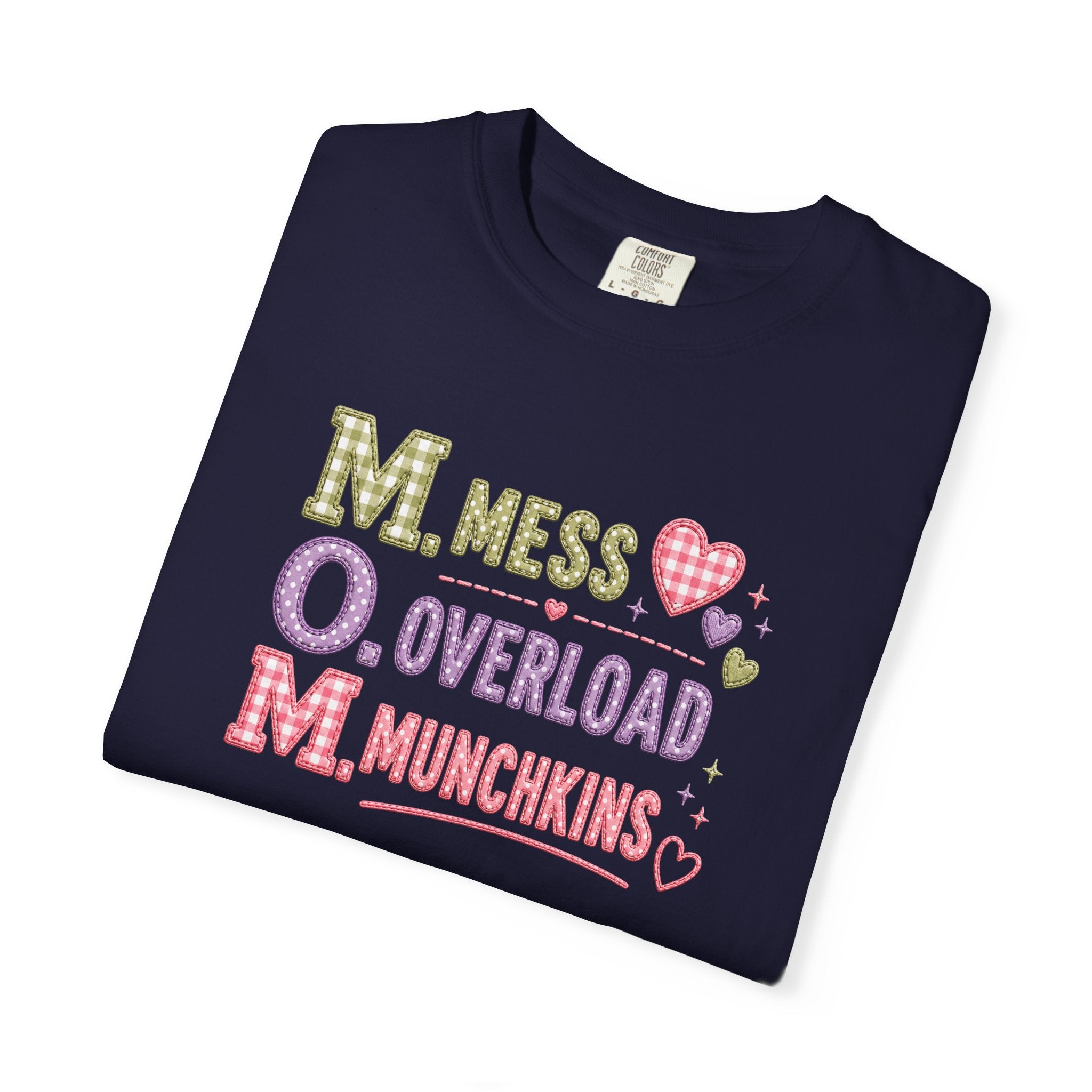 M.O.M. Graphic T-Shirt — "Mess Overload Munchkins" Cute Mom Tee