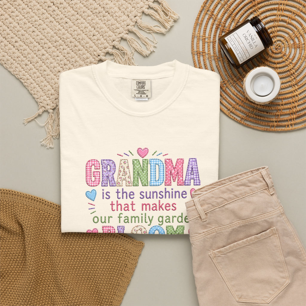 Grandma Is the Sunshine That Makes Our Family Garden Bloom T-Shirt