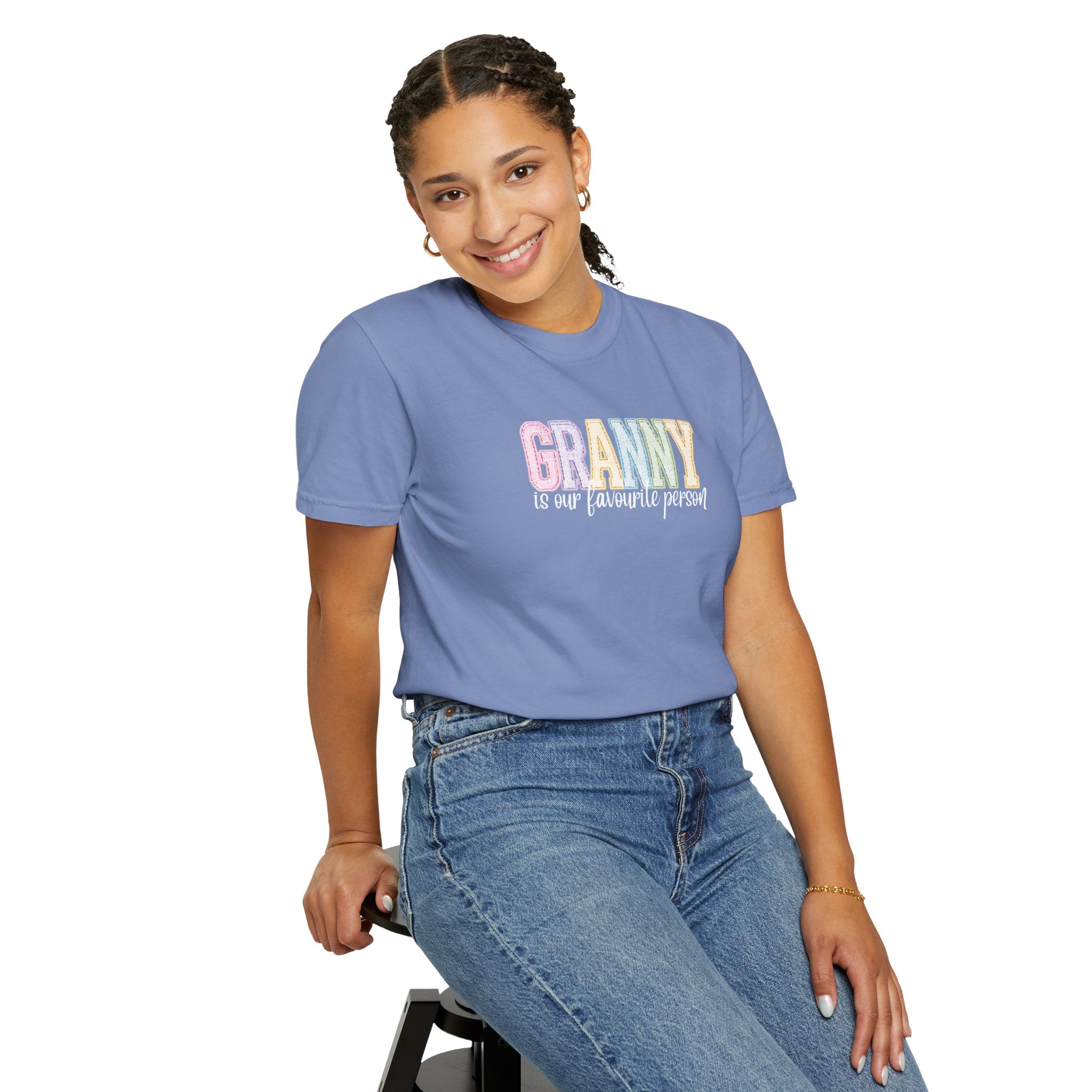 Granny Is Our Favourite Person T-Shirt — Pastel Grandma Gift Tee