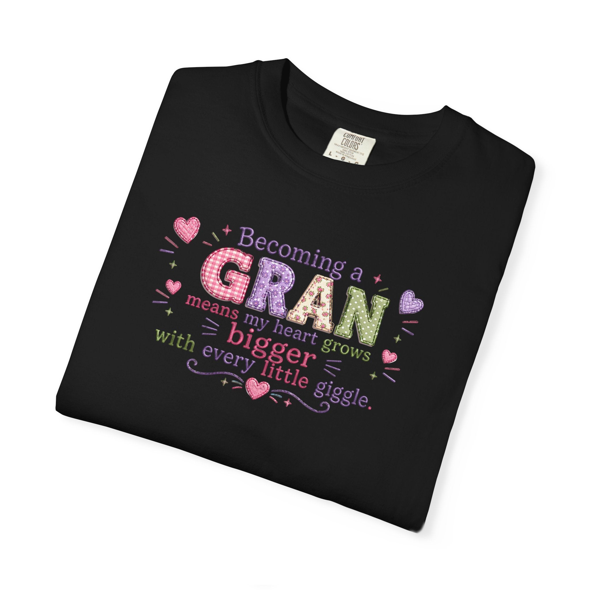Heartfelt Gran T-Shirt - Becoming a Gran Means My Heart Grows Bigger