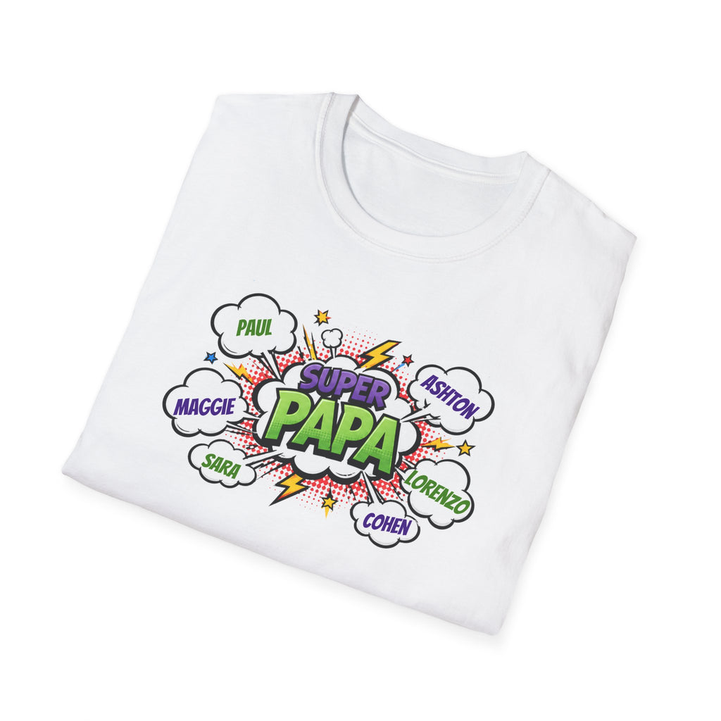 Super Papa Comic T-Shirt — Funny Father’s Day Gift