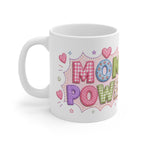 Mom Power Mug — Colorful Patchwork Mother's Day Coffee Cup
