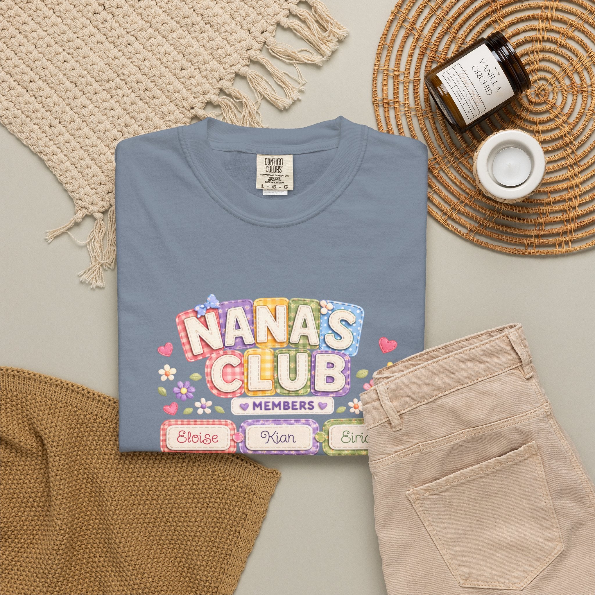 Nana's Club T-Shirt — 'Nana's Little Loves' Cute Floral Grandma Tee