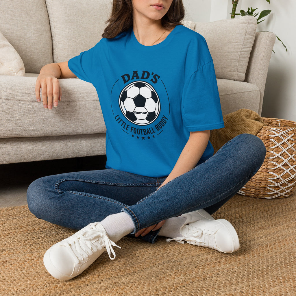 Dad's Little Football Buddy Tee -Add Name- Personalise
