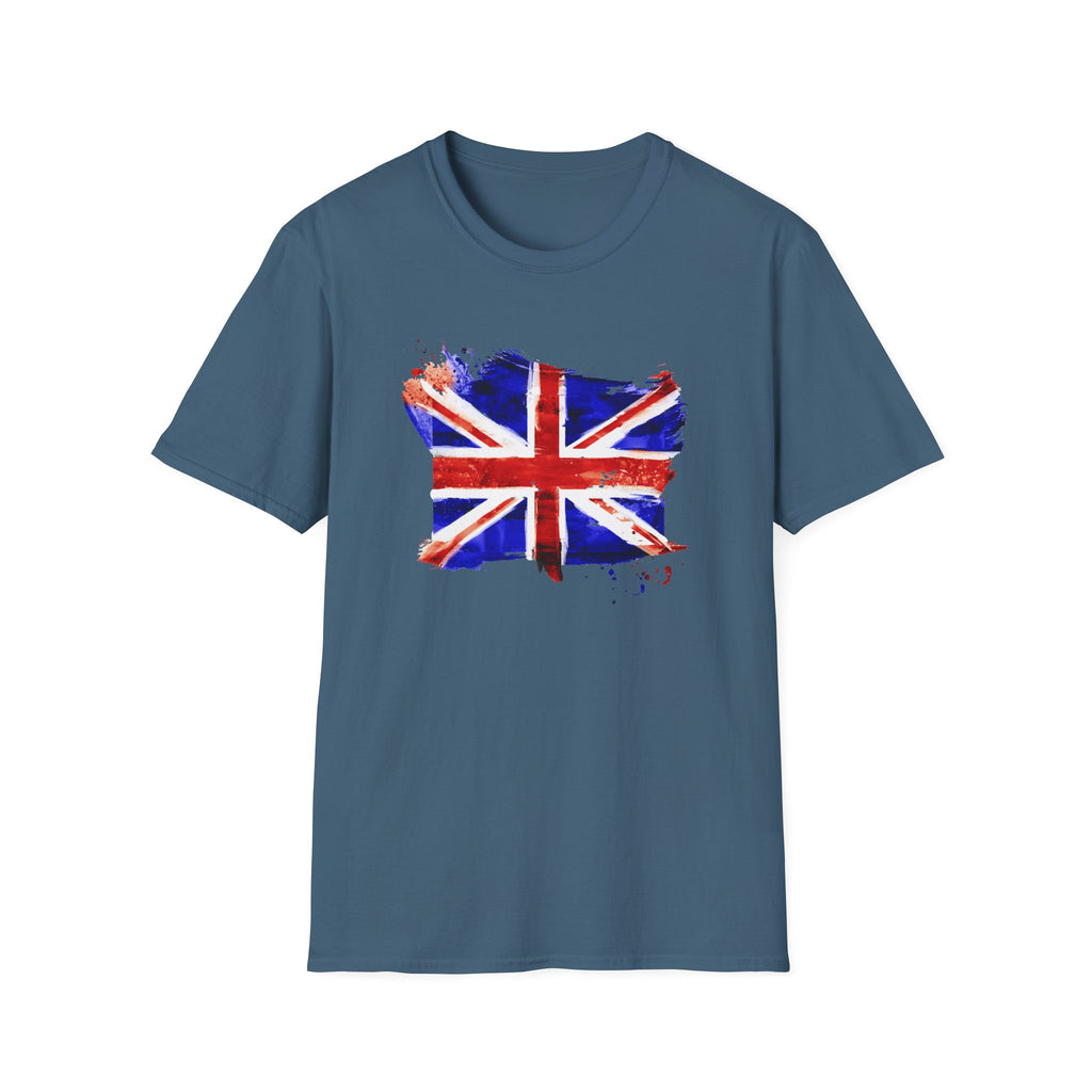 Union Jack Paint Brush UK Flag T-Shirt — British Pride Graphic Tee