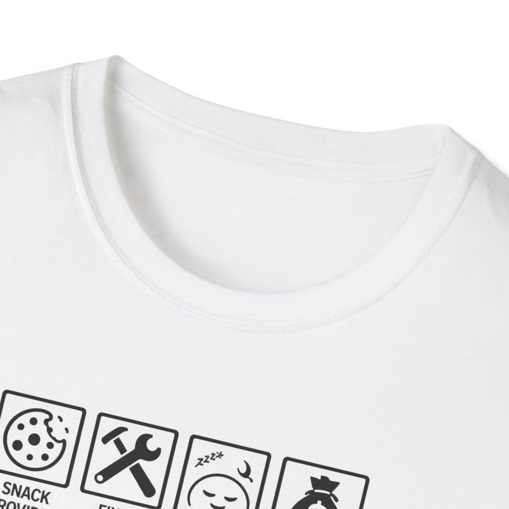 Funny Grandad T-Shirt — Spoils Grandchildren, Loves Biscuits & Hugs