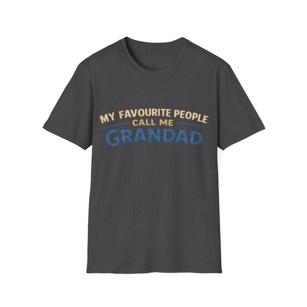 Grandad T-Shirt – “My Favourite People Call Me Grandad” Casual Grandpa Tee