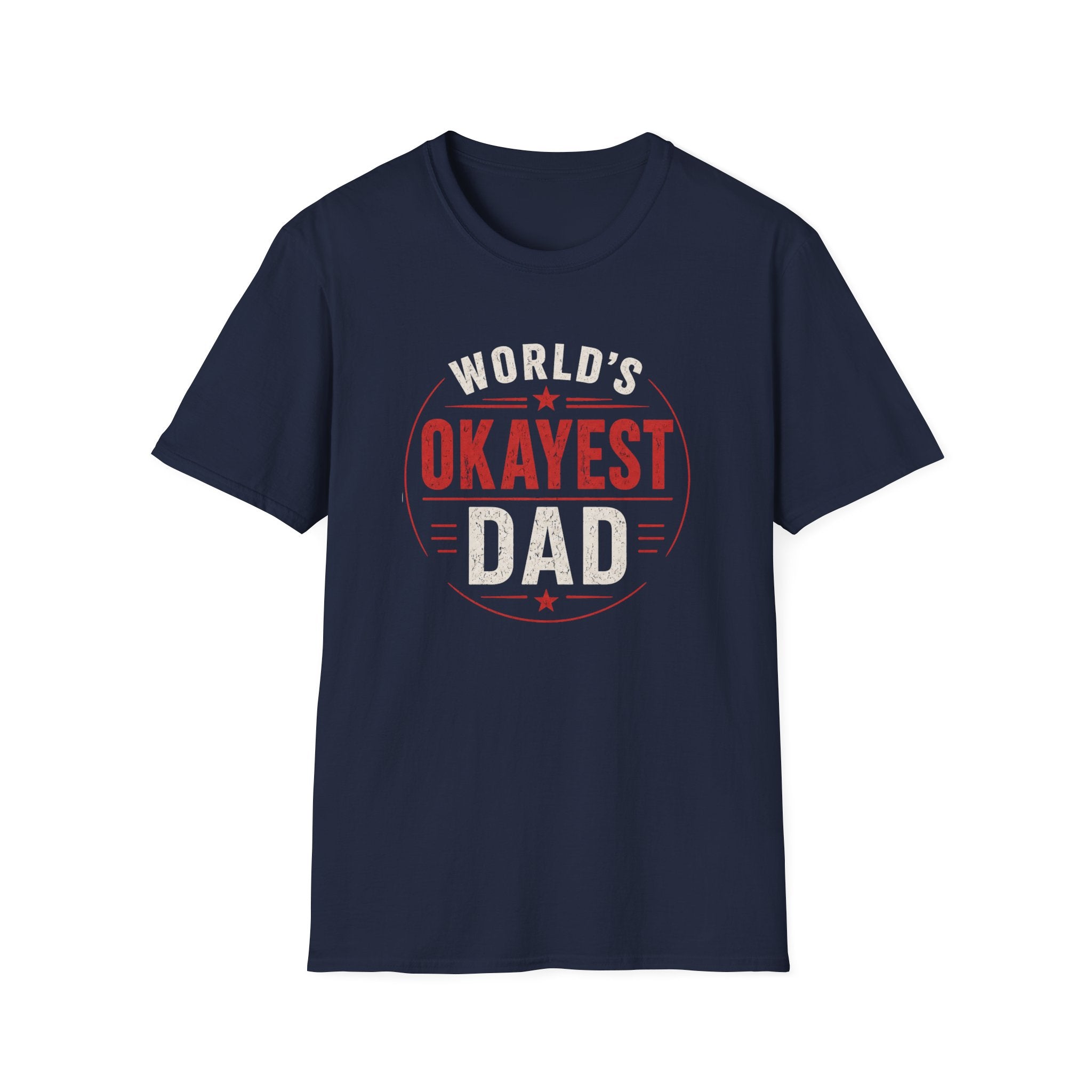 Funny "World's Okayest Dad" T-Shirt – Humorous Father's Day Gift
