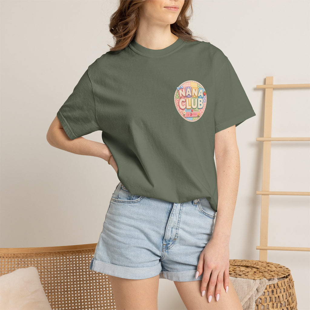 Nana Club T-Shirt — Retro Rainbow Badge Graphic