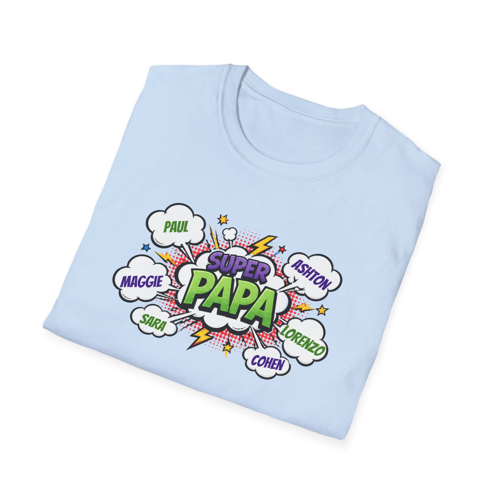 Super Papa Comic T-Shirt — Funny Father’s Day Gift