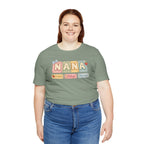 Nana Baby Blocks Tee — Personalized Grandmother Name Shirt