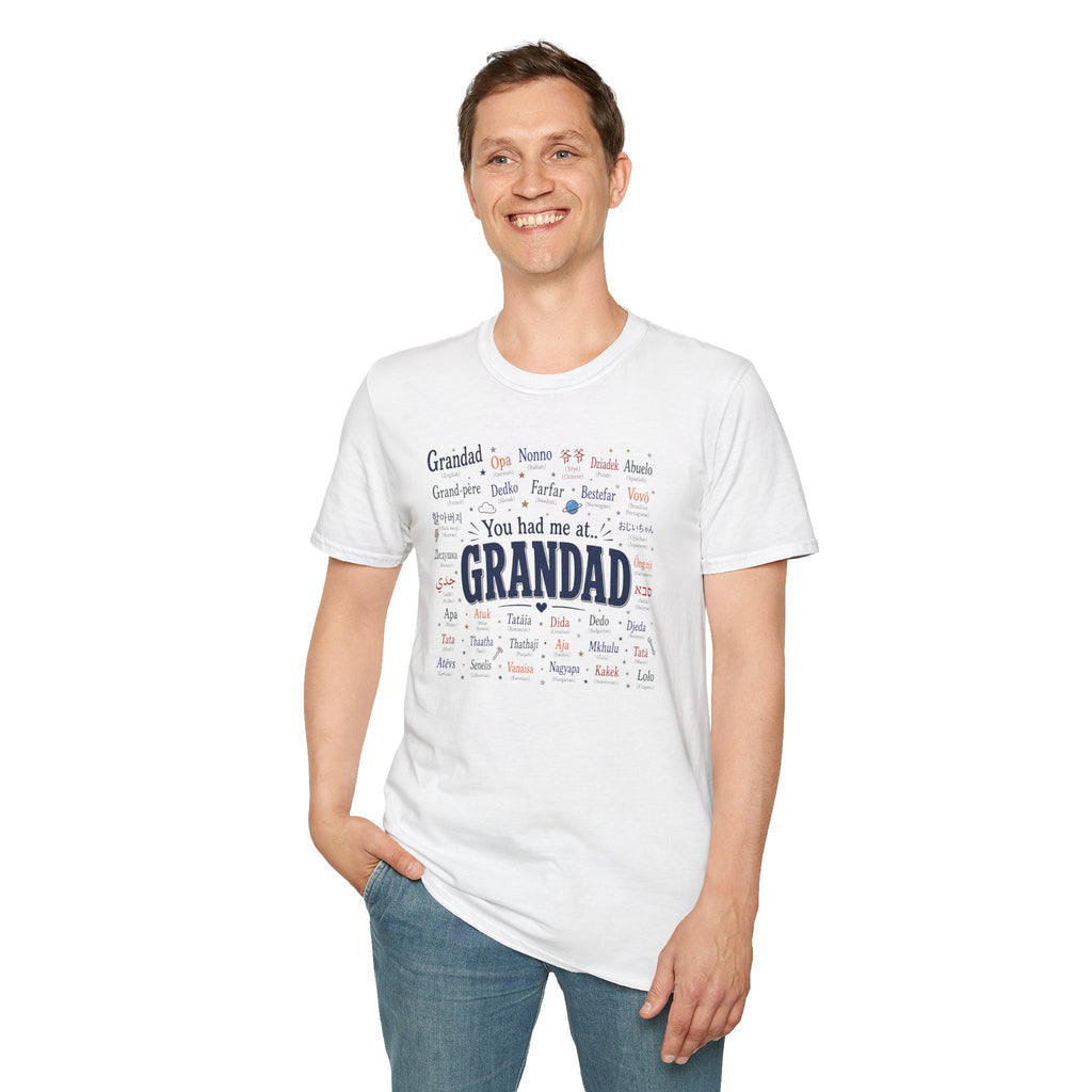 Grandad Word Cloud T-Shirt — "You had me at... GRANDAD" Father’s Day Gift