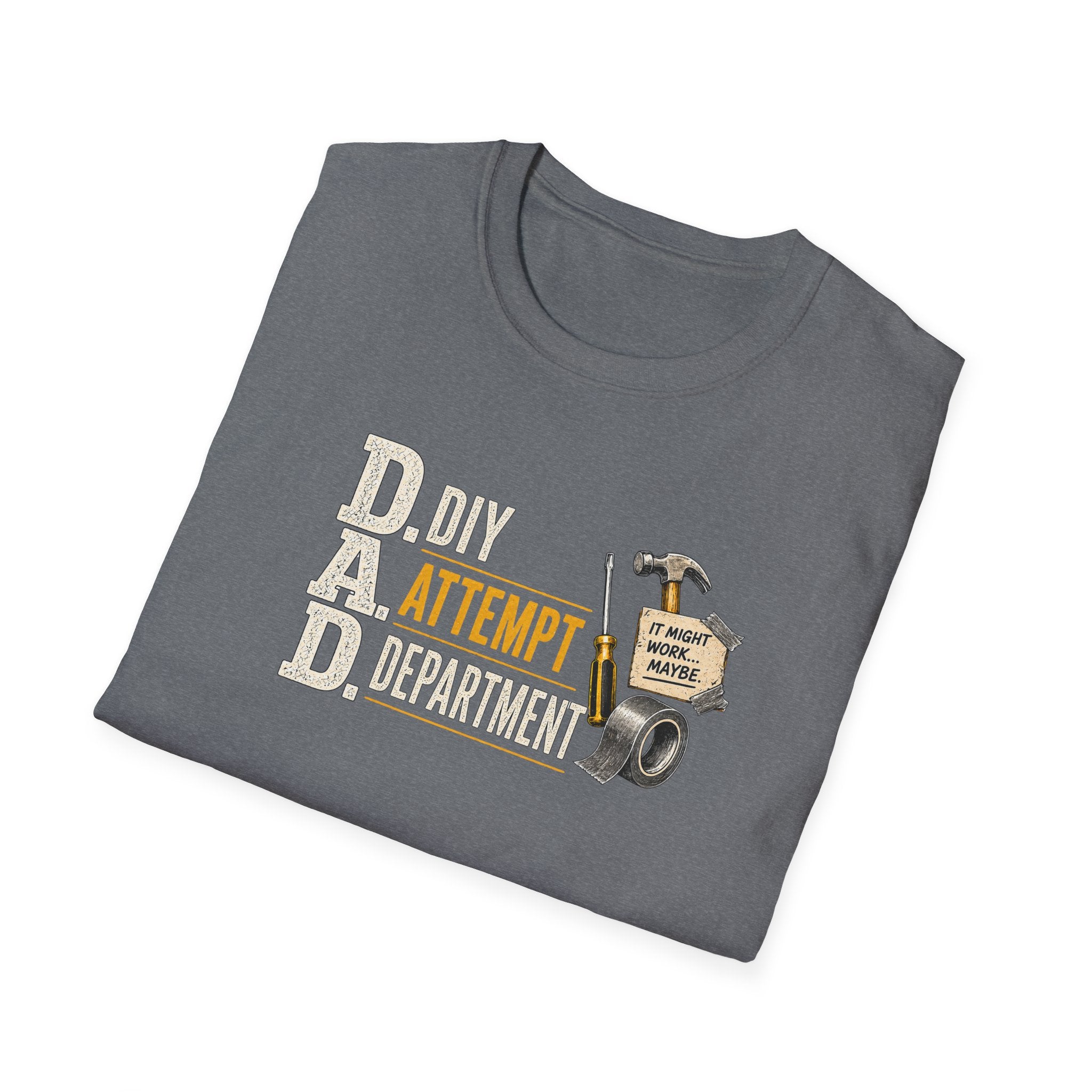 T-Shirt — "DAD: DIY Attempt Department" Funny Father’s Day Tool Shirt