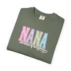 NANA Pastel Patchwork T-Shirt — "The Heart of Our Family" Gift