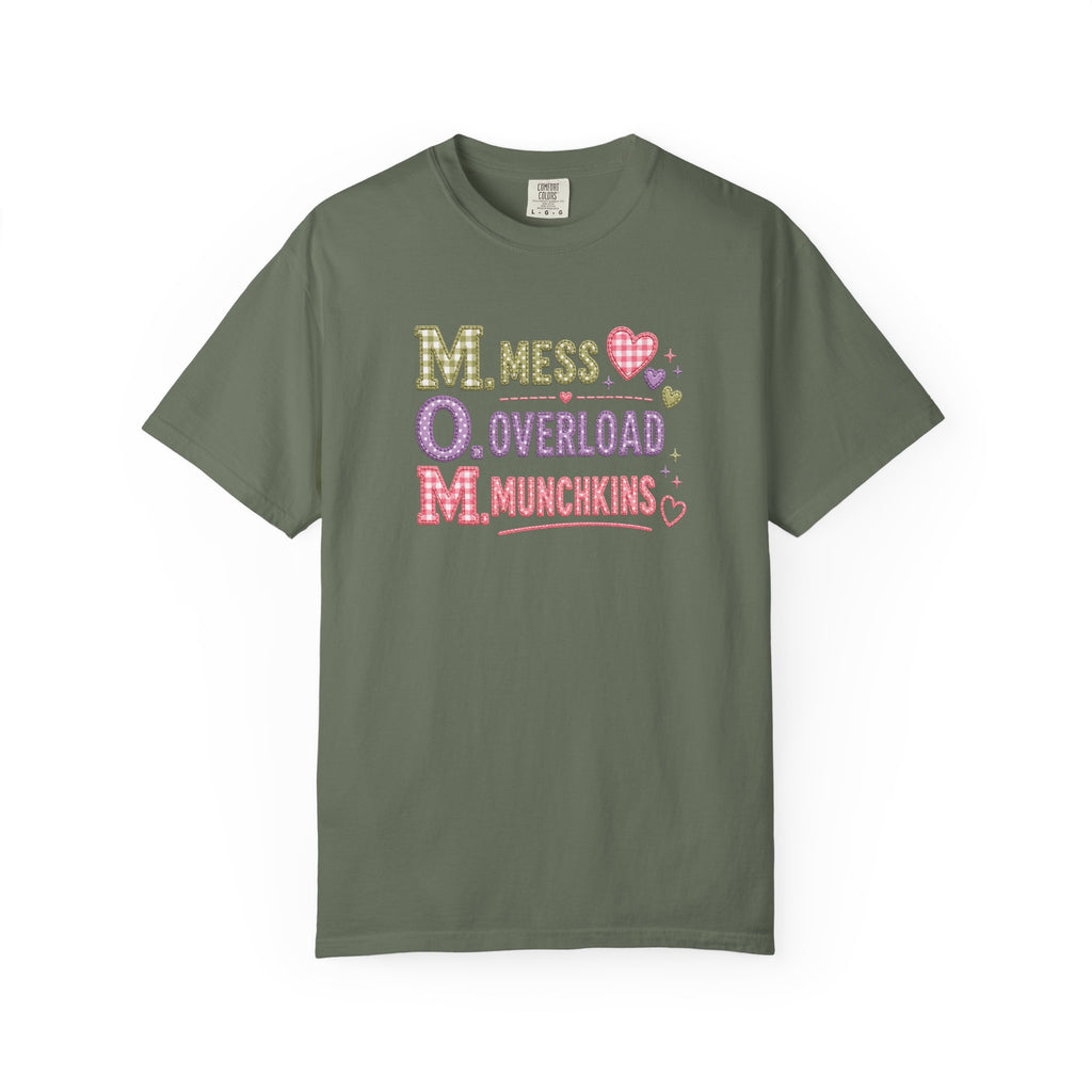M.O.M. Graphic T-Shirt — "Mess Overload Munchkins" Cute Mom Tee