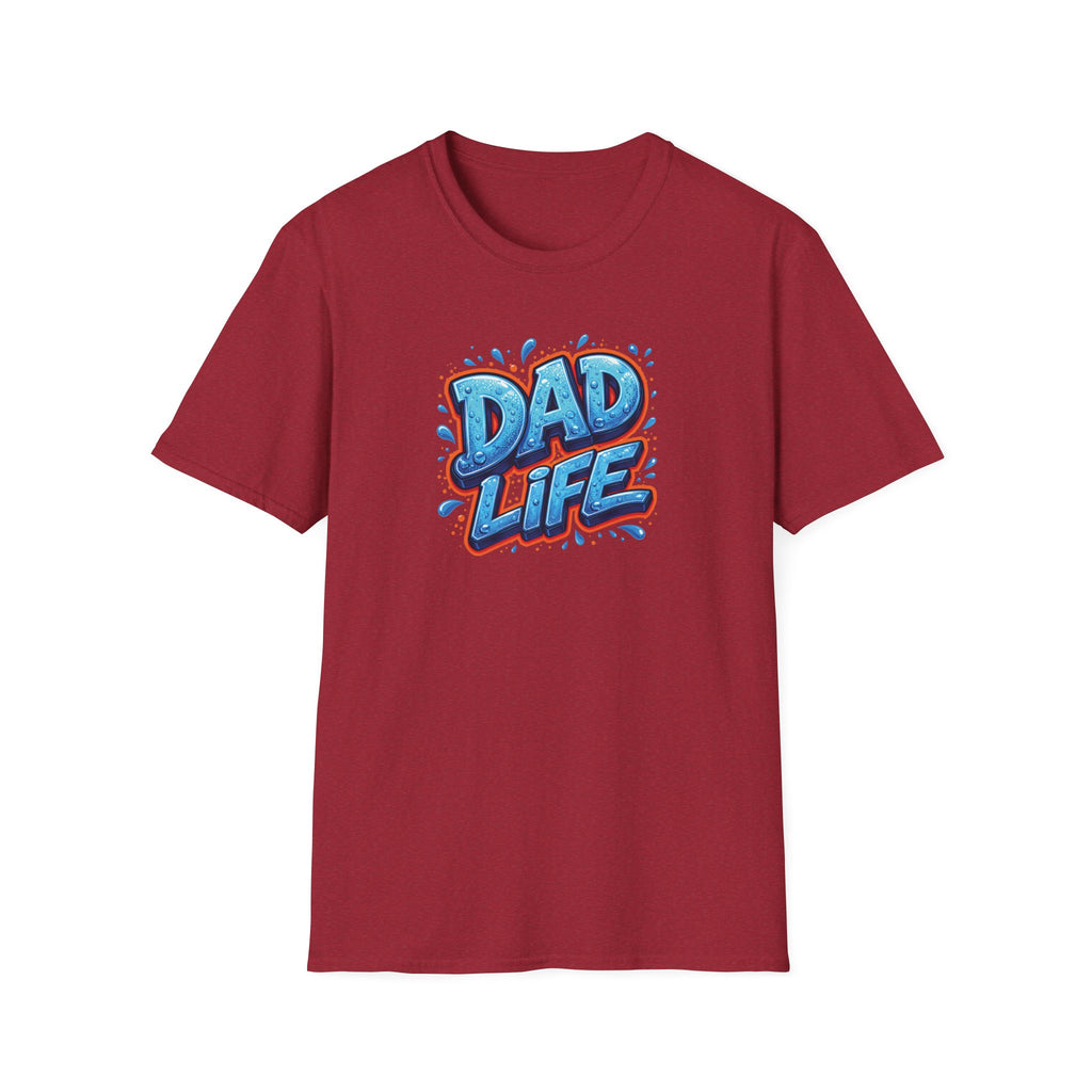 "Dad Life" Blue Graffiti Father T-Shirt